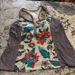 Floral Racerback SwimTop